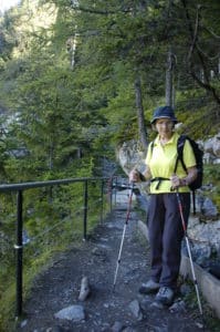 Lydie on the Bisse de Ro photo credit Stephen Bugno