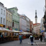 A street in old town Tallinn Estonia