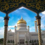 Brunei Mosque Framed