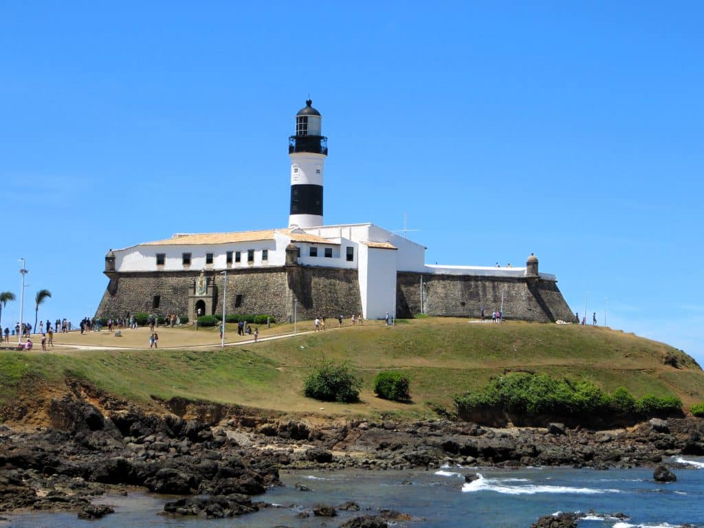 Barra Fort over water places to visit in Salvador